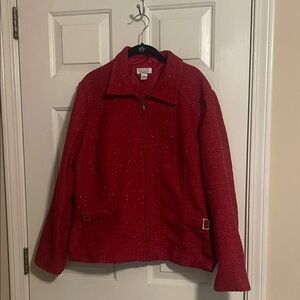 Christopher & Banks Vibrant Red Outerwear